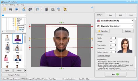 dv lottery photo editor online|Online photo editor for the US green card lottery.